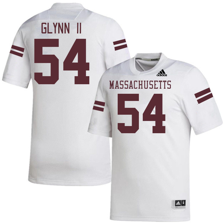 Massachusetts Minutemen #54 Mao Glynn II College Football Jerseys Stitched-White